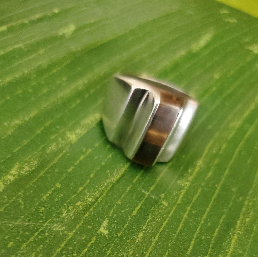 Sterling silver ring with Brown Tigers eye
